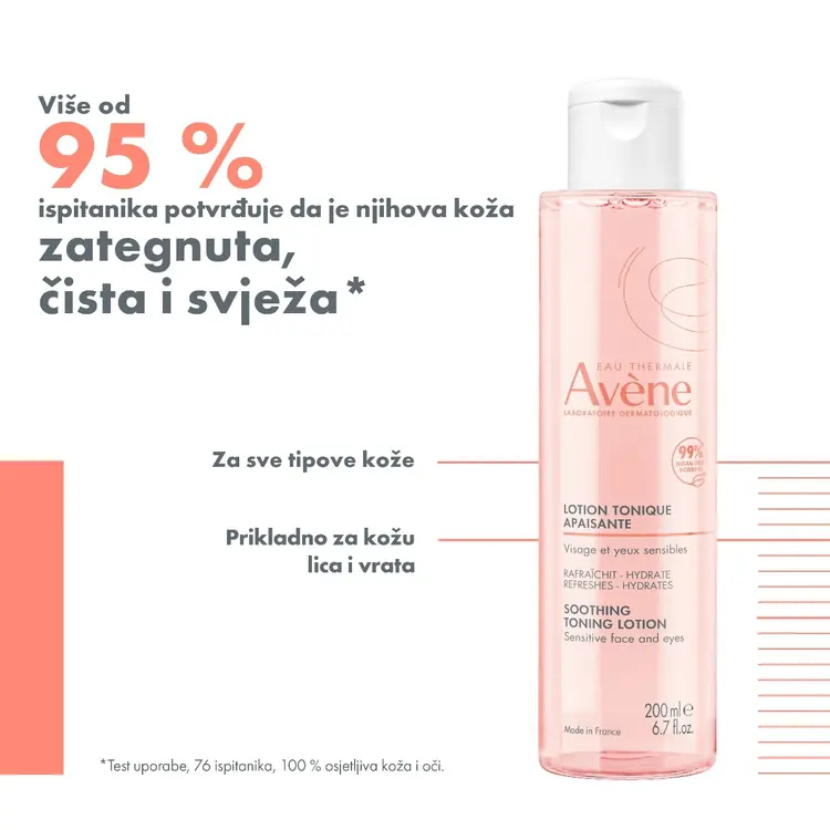 Eau Thermale Avène Tonizirajući losion za suhu do vrlo suhu osjetljivu kožu, 200 ml