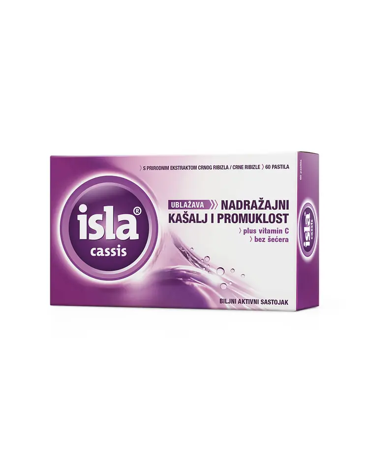 Isla cassis, 60 pastila