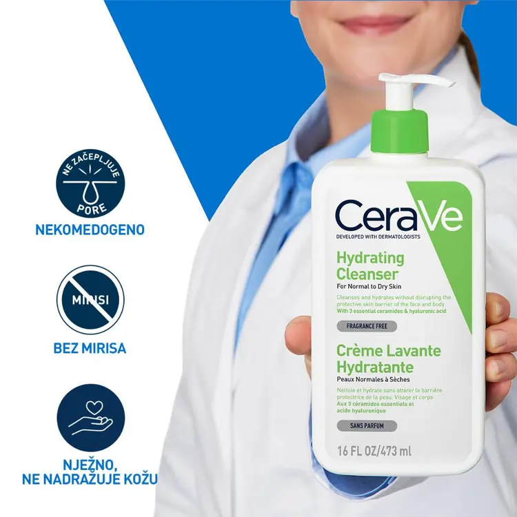 CeraVe hidratantna emulzija za čišćenje od 473 ml, bočica sa pumpicom