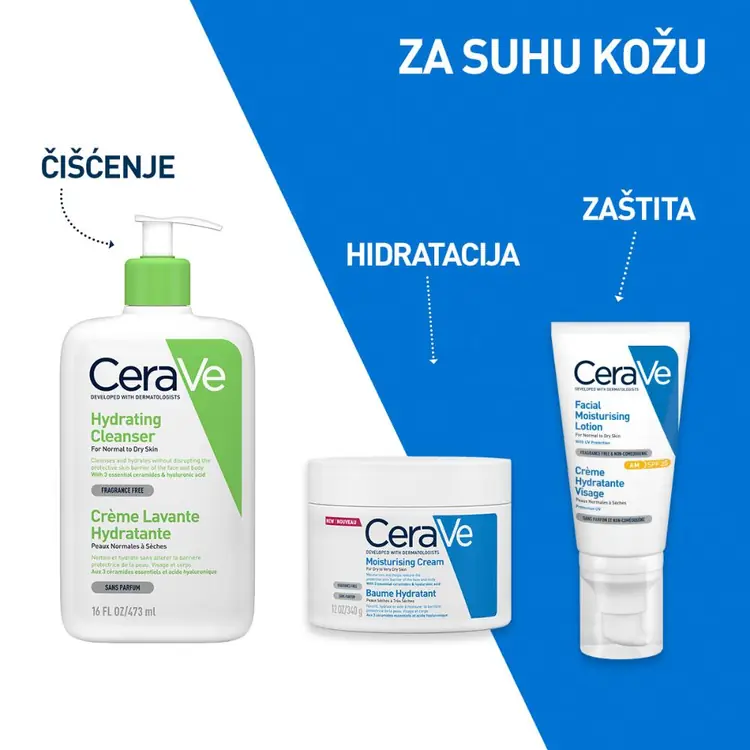 CeraVe hidratantna emulzija za čišćenje od 473 ml, bočica sa pumpicom