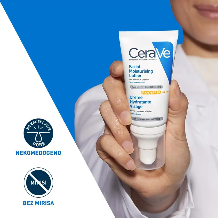 CeraVe hidratantni losion za lice sa SPF 30 i pumpicom, bez parfema 52 ml