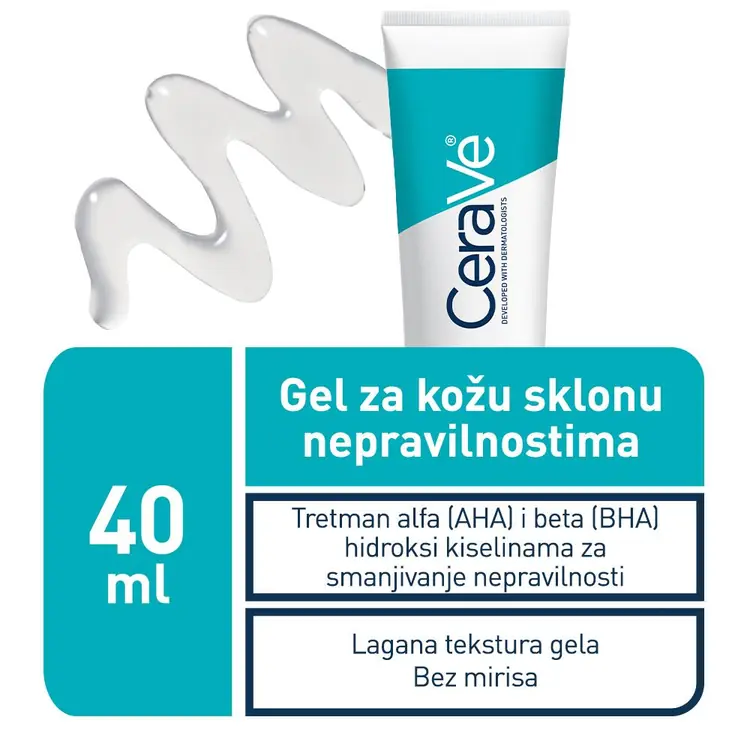 CeraVe gel za kožu sklonu nepravilnostima od 40 ml u tubi
