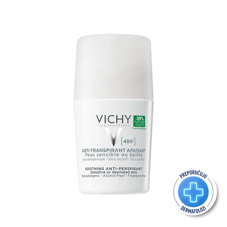 Vichy Dezodorans roll-on za regulaciju znojenja, za osjetljivu kožu 50 ml