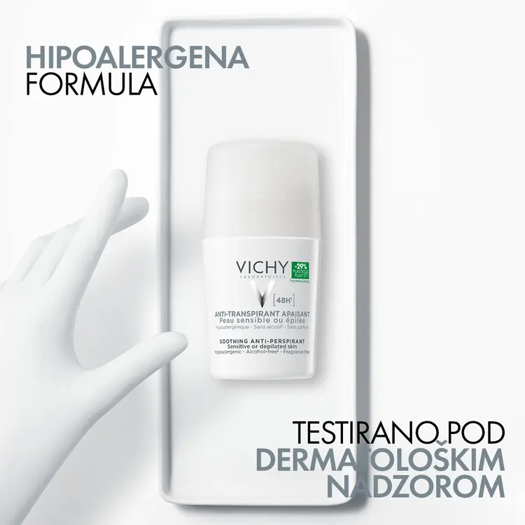 Vichy Dezodorans roll-on za regulaciju znojenja, za osjetljivu kožu 50 ml
