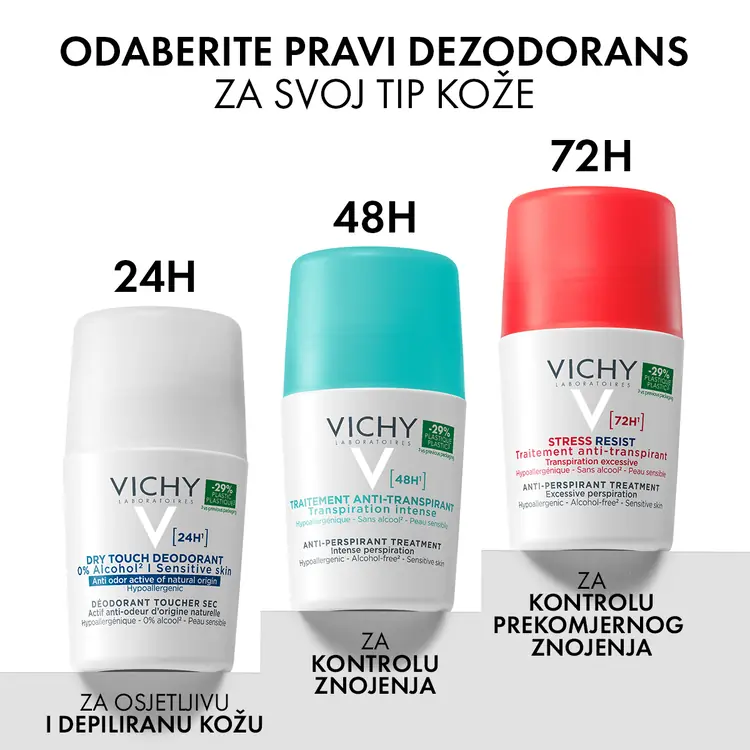 Vichy Dezodorans roll-on za regulaciju prekomjernog znojenja 50 ml