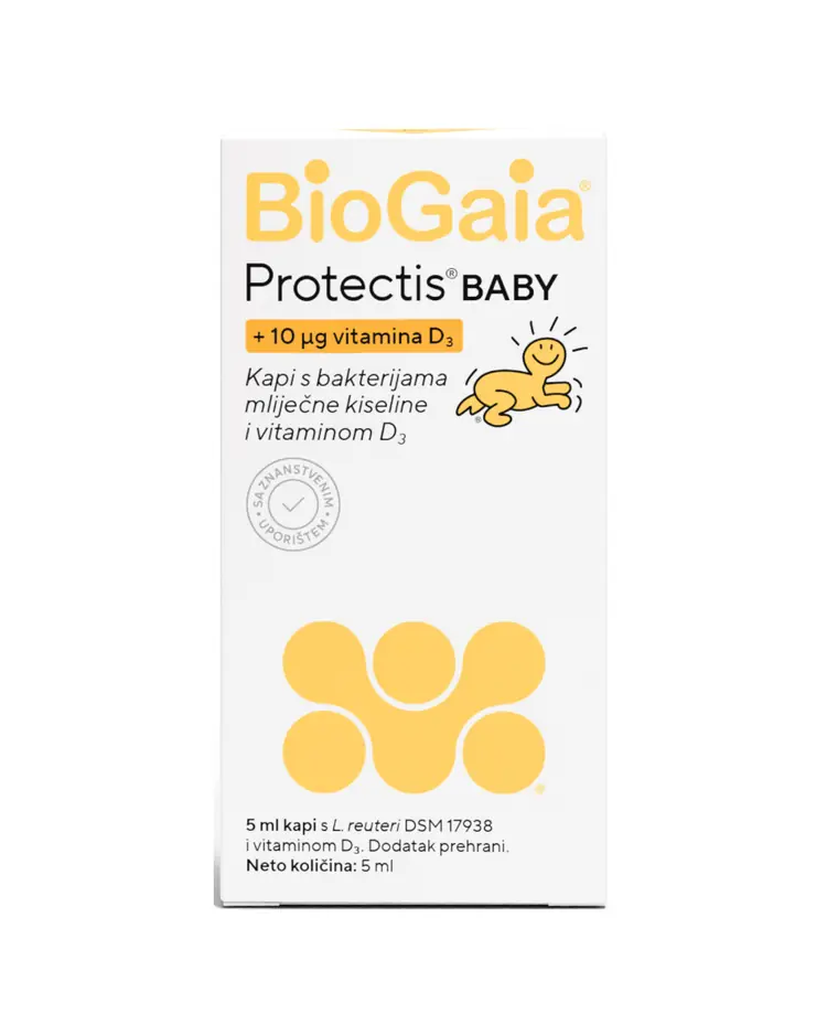 BioGaia Protctis Baby kapi s vitaminom D 5ml