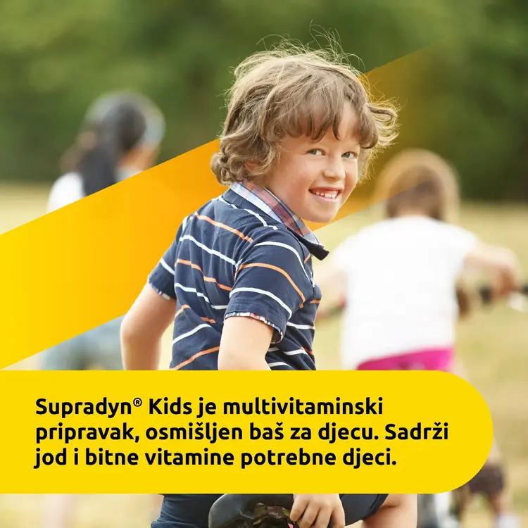 Supradyn Kids dodatak prehrani, 60 dražeja sa 9 vitamina, cinkom i jodom