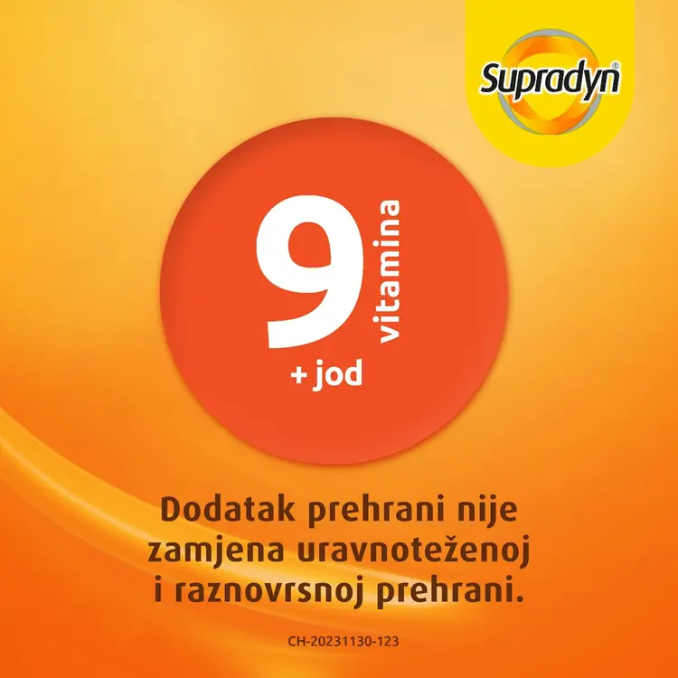Supradyn Kids dodatak prehrani, 60 dražeja sa 9 vitamina, cinkom i jodom