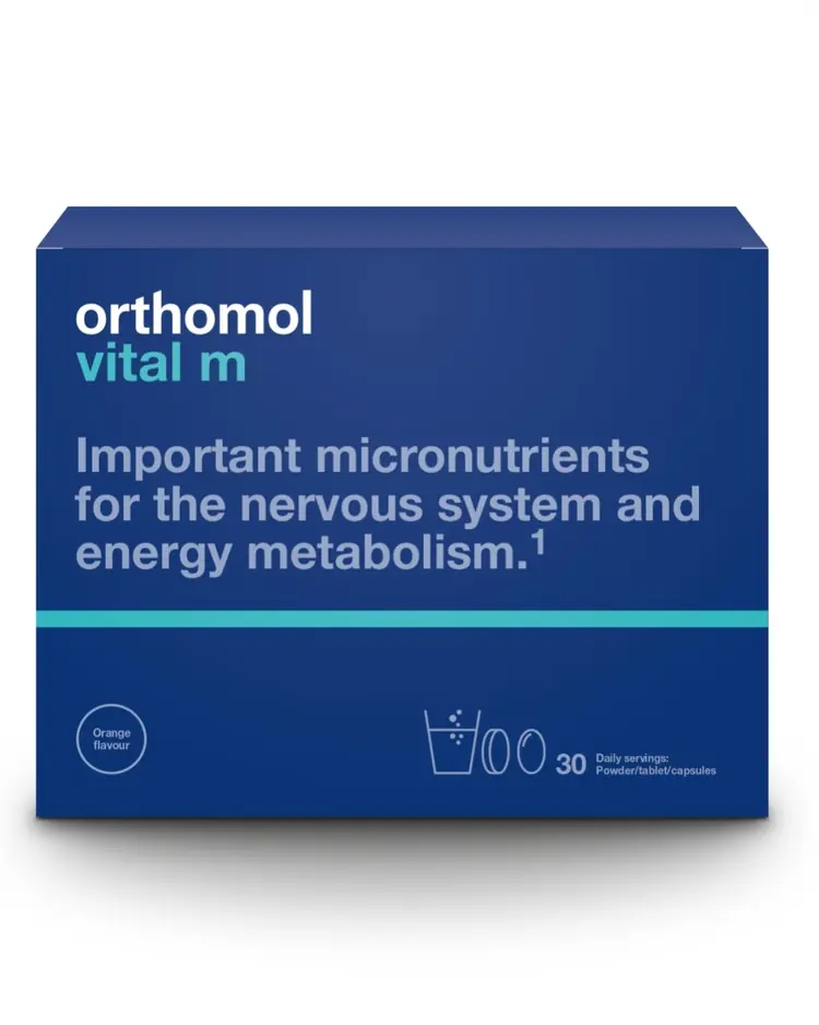 Orthomol Vital dodatak prehrani s okusom naranče, 30 prah/tableta/kapsule