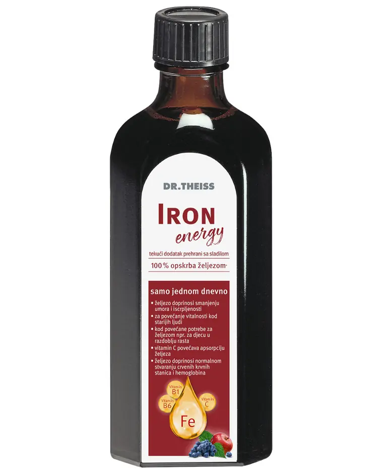 Dr. Theiss Iron energy  tekući dodatak prehrani sa željezom, 250ml