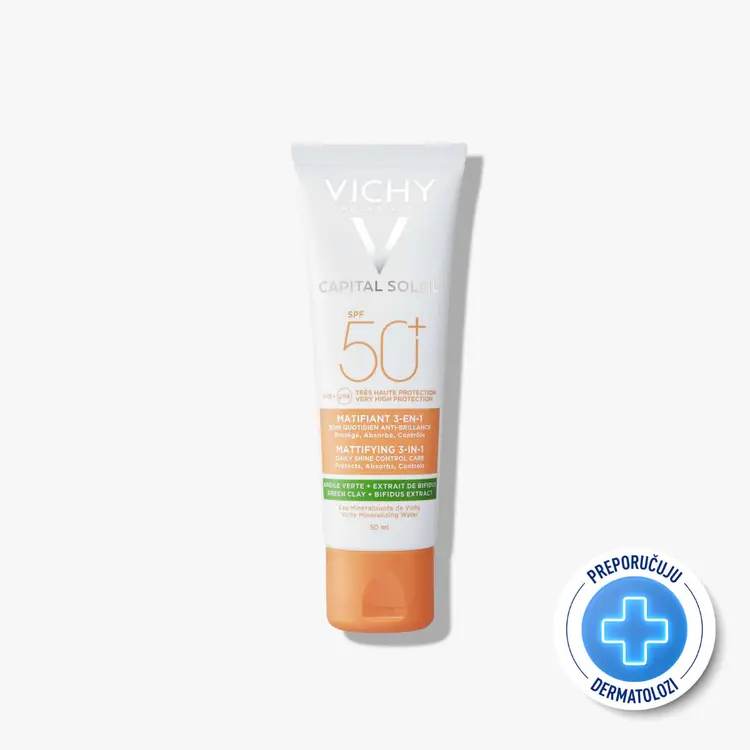 Vichy Capital Soleil Matirajuća njega 3-u-1 SPF50+ 50 ml