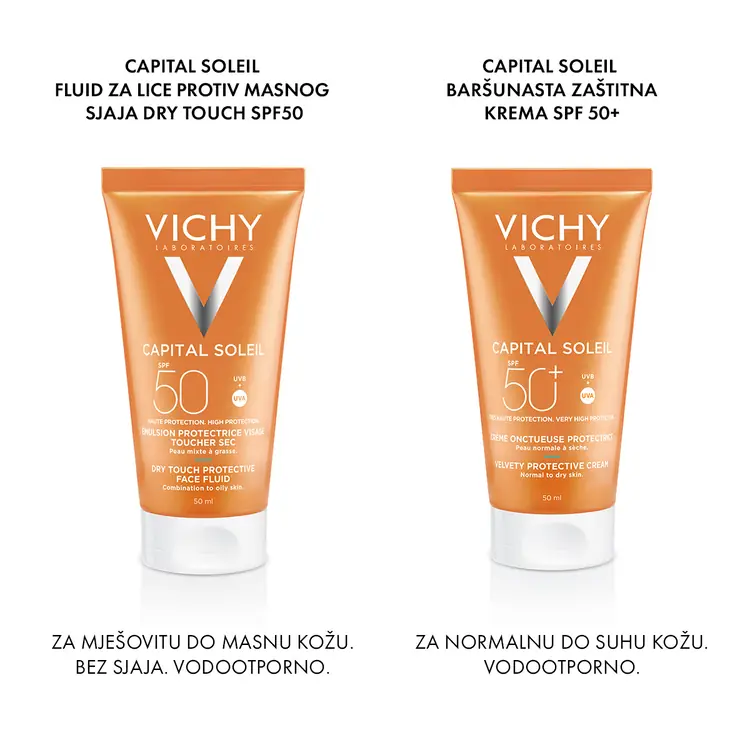 Vichy Capital Soleil Dry Touch Fluid za zaštitu od sunca SPF 50 50 ml