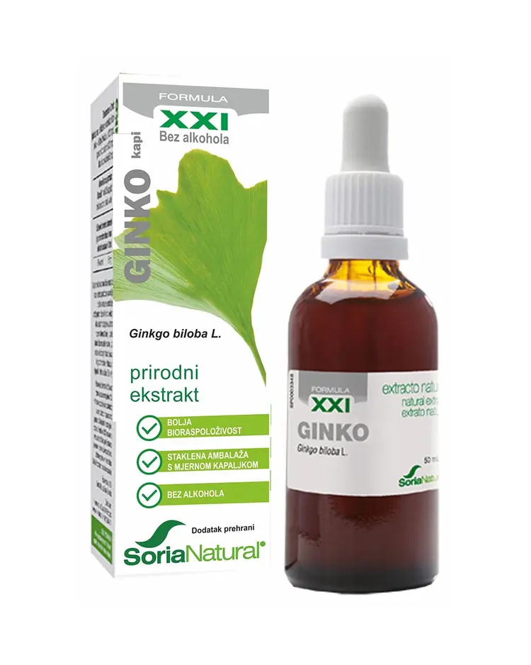 Soria Natural Ginko ekstrakt 50 ml kapi