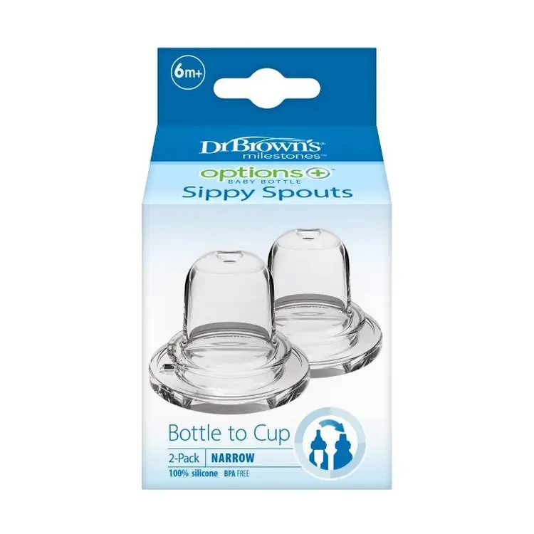 Dr.Brown's Options+ Silikonski nastavak Sippy za bočicu usko grlo 2 kom