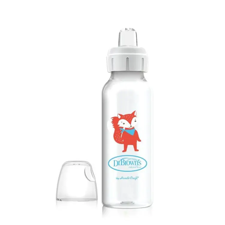 Dr. Brown's Options + polipropilenska Sippy bočica, 250 ml, usko grlo, LISICA