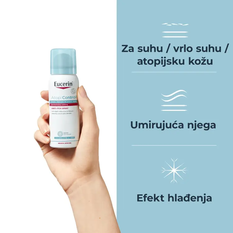 Eucerin AtopiControl ANTI-ITCH sprej za nadraženu kožu 50 ml