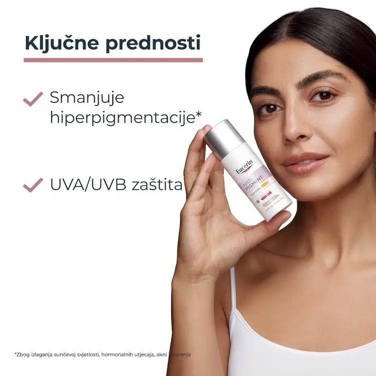 Eucerin Anti-Pigment dnevna tonirana njega SPF 30 (Tamna  nijansa), 50 ml