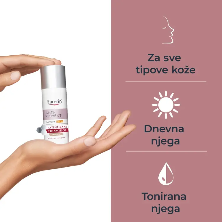 Eucerin Anti-Pigment dnevna tonirana njega SPF 30 (Tamna  nijansa), 50 ml