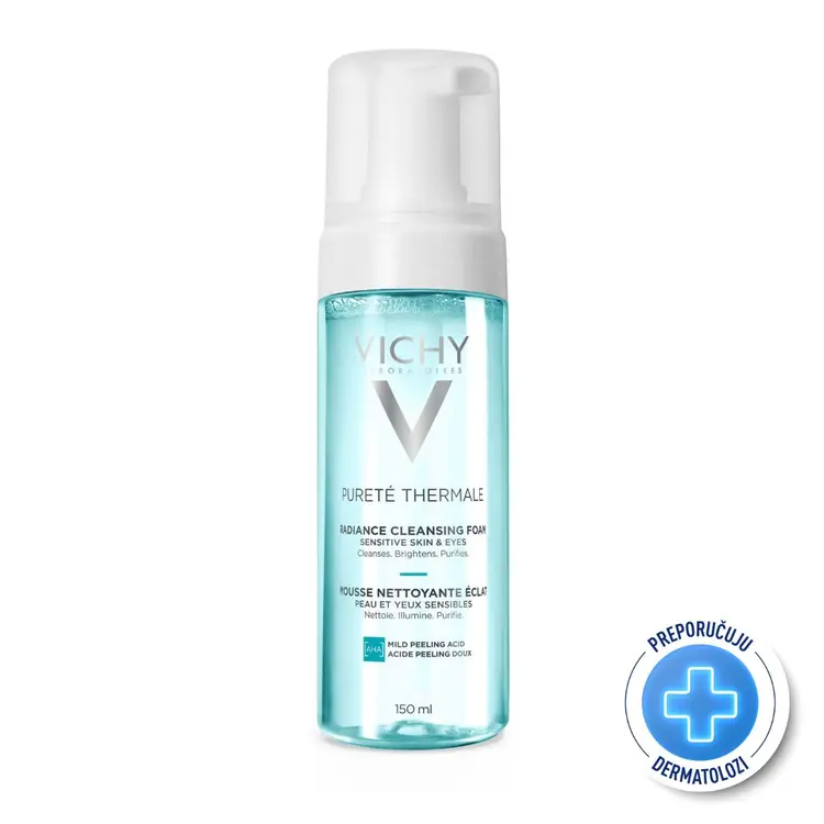 Vichy Purete Thermale pjena za čišćenje osjetljive kože lica 150 ml