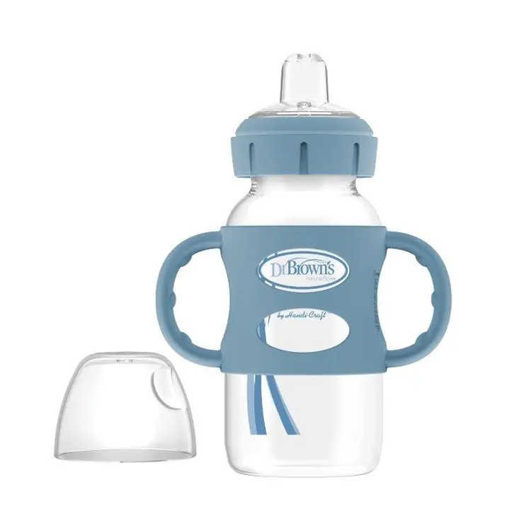 Dr. Brown's Sippy polipropilenska bočica sa ručkama 270 ml široko grlo, PLAVA