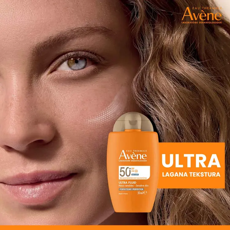 Eau Thermale Avène Vrlo visoka zaštita Ultra fluid tonirani SPF50+, 50 ml