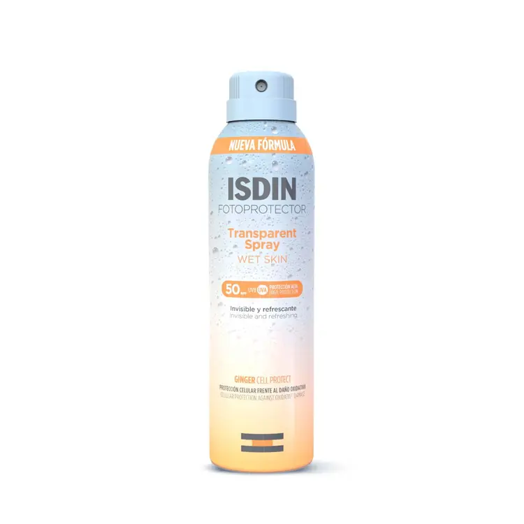 ISDIN Fotoprotector Wet Skin SPF 50 Prozirni sprej za tijelo 250 ml