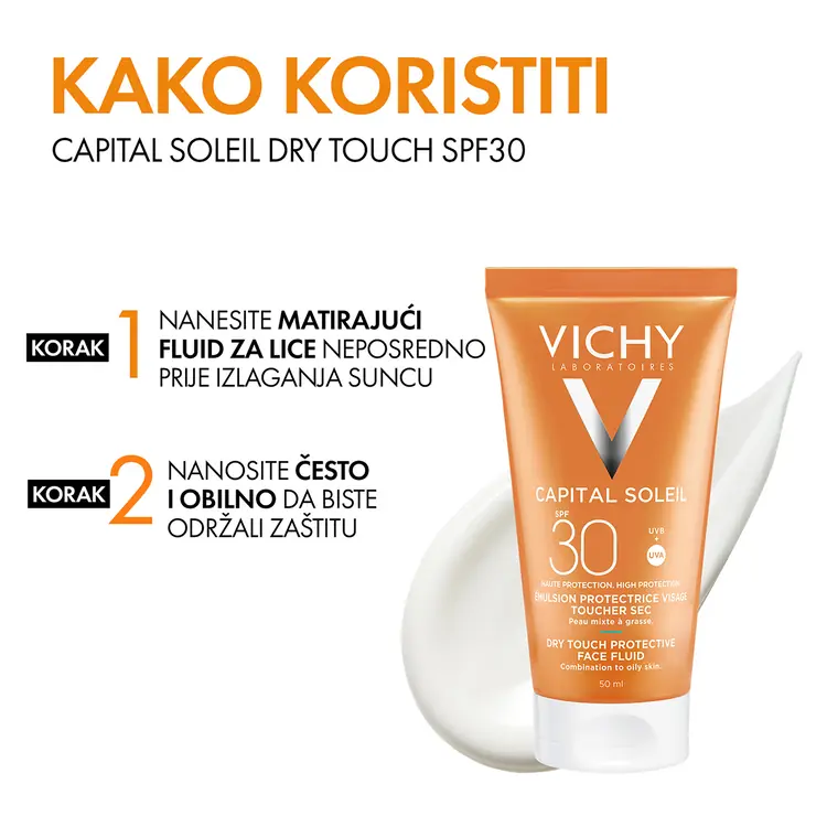 Vichy Capital Soleil Dry Touch Fluid za zaštitu od sunca SPF 30 50 ml