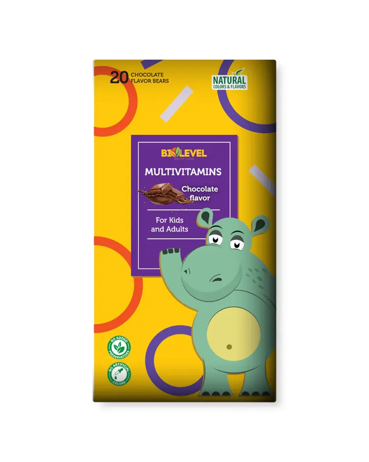 Biolevel Multivitamins čokoladni medvjedići 20 kom
