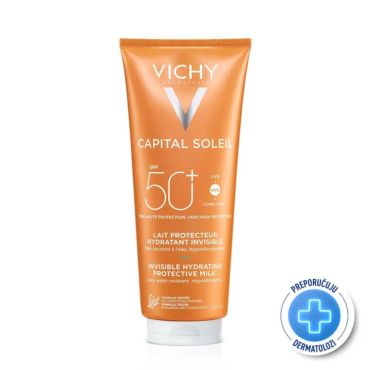 Vichy Capital Soleil mlijeko za tijelo SPF 50+ obiteljsko pakiranje 300 ml
