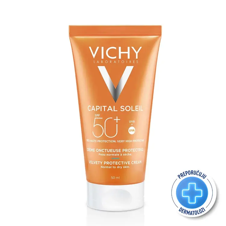 Vichy Capital Soleil Baršunasta krema SPF 50+ 50 ml