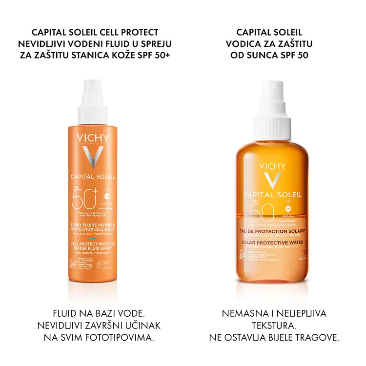 Vichy Capital Soleil Vodeni fluid u spreju 50+ 200 ml