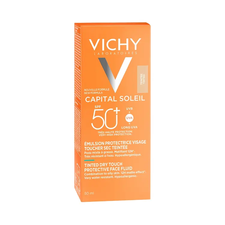Vichy Capital Soleil BB Tonirani Dry Touch Fluid za zaštitu od sunca SPF 50 50 ml