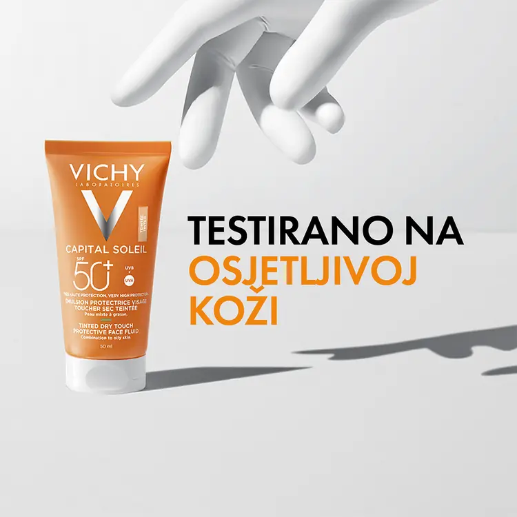 Vichy Capital Soleil BB Tonirani Dry Touch Fluid za zaštitu od sunca SPF 50 50 ml