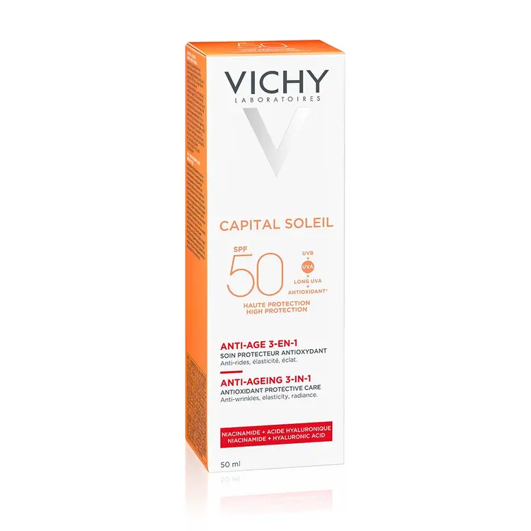 Vichy Capital Soleil krema za zaštitu od sunca s anti-age efektom SPF 50 50 ml