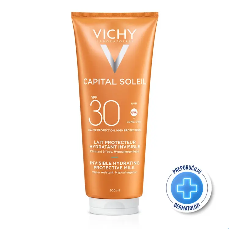 Vichy Capital Soleil mlijeko za tijelo SPF 30 obiteljsko pakiranje 300 ml