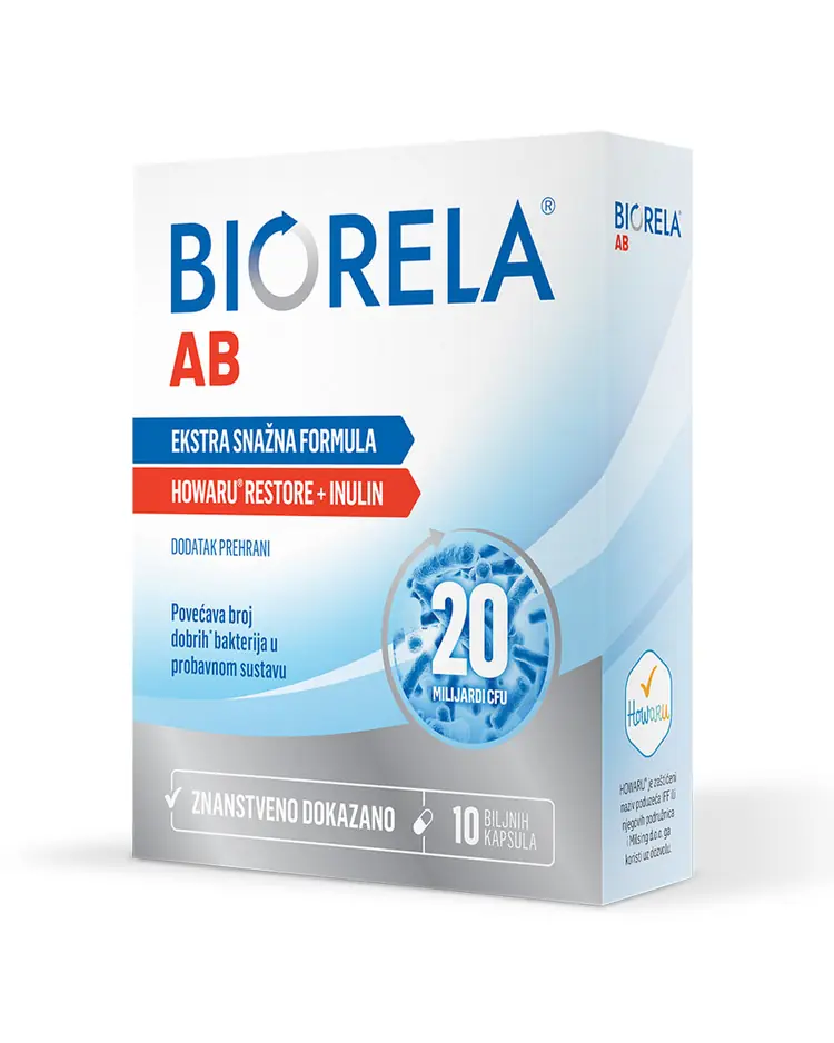 Biorela AB kapsule , dodatak prehrani za probavni sustav, 10 kapsula