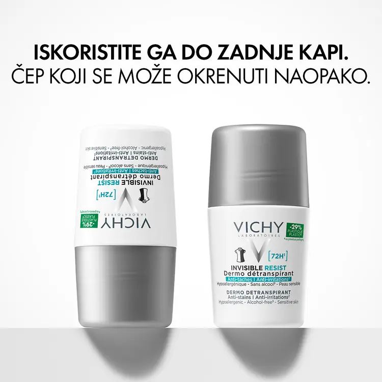 Vichy Dezodorans roll-on Invisible resist 72h*  50 ml