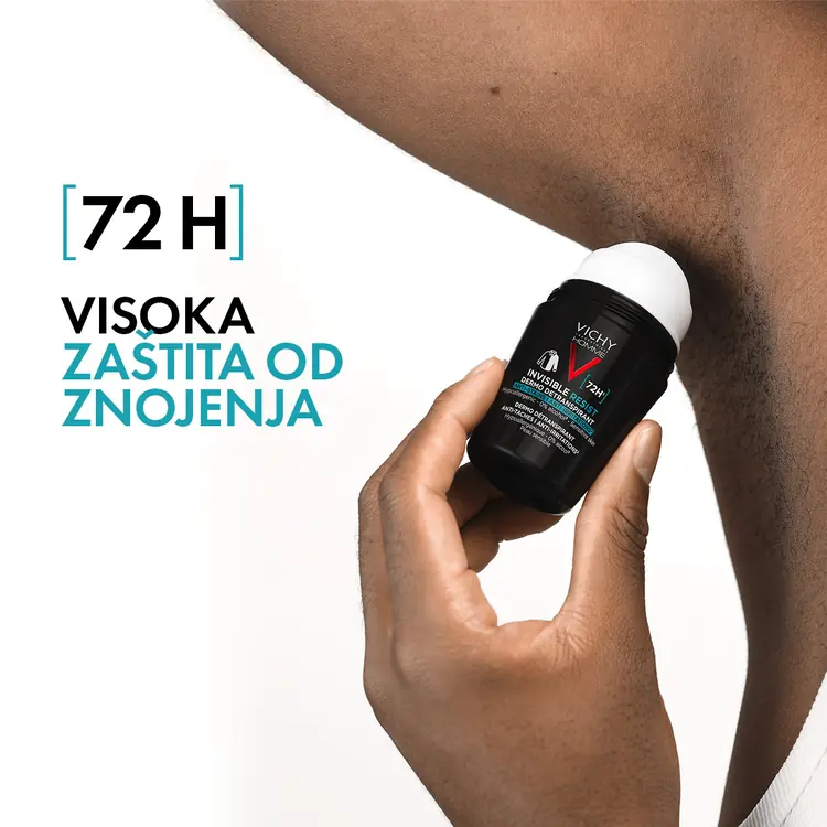 Vichy Homme Dezodorans roll-on Invisible resist 72h* 50 ml
