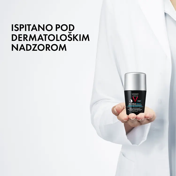 Vichy Homme Dezodorans roll-on Invisible resist 72h* 50 ml
