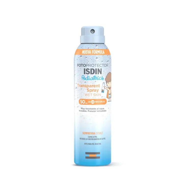 ISDIN Fotoprotector Pediatrics Transparent Spray Wet Skin SPF 50