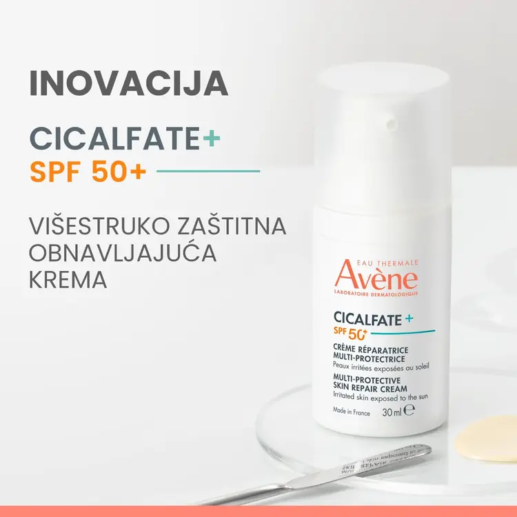 Eau Thermale Avène Cicalfate+ SPF50+ višezaštitna obnavljajuća krema 30 ml