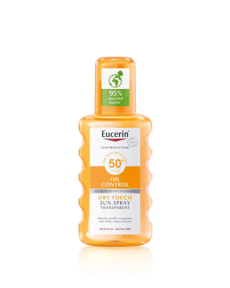 Eucerin Oil Control Transparent sprej za zaštitu od sunca SPF 50+ 200 ml