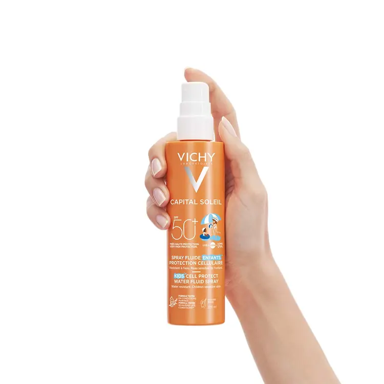 Vichy Capital Soleil Vodeni fluid za djecu u spreju 50+ 200 ml