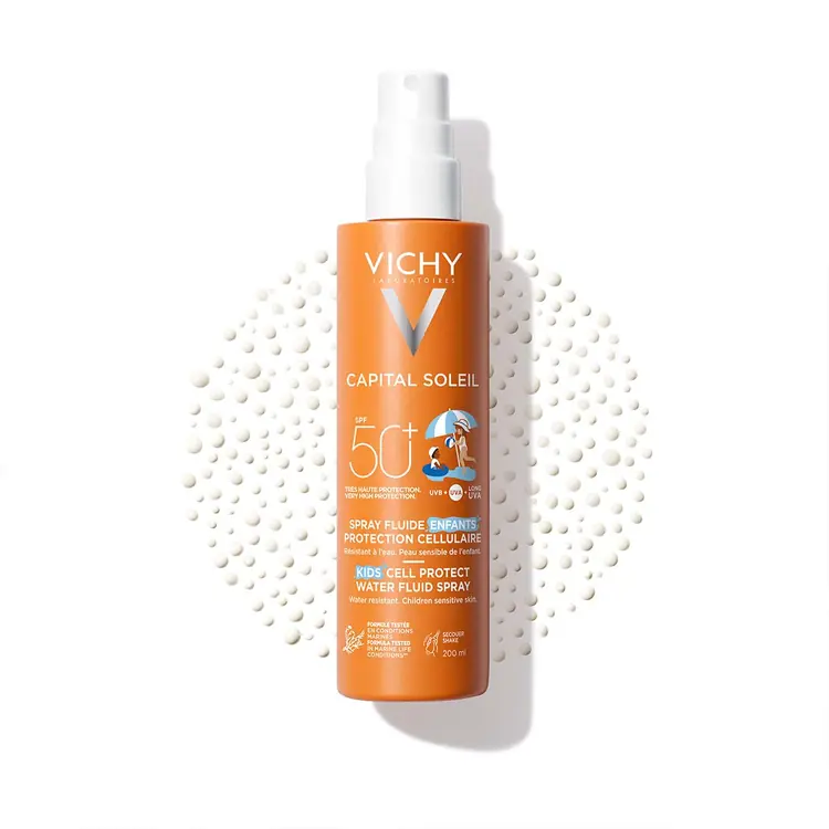 Vichy Capital Soleil Vodeni fluid za djecu u spreju 50+ 200 ml