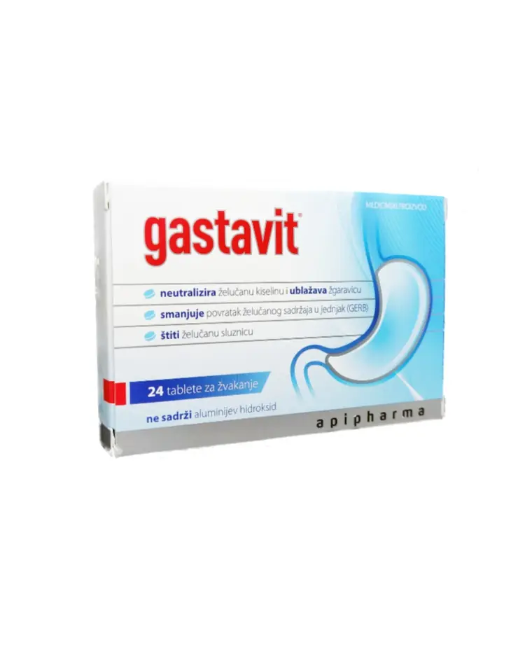 Gastavit tablete za žvakanje, za želučane probleme