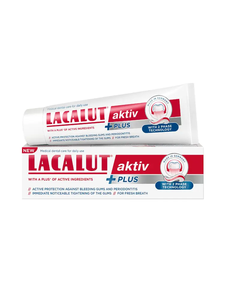 Lacalut aktiv plus zubna pasta 75 ml tuba
