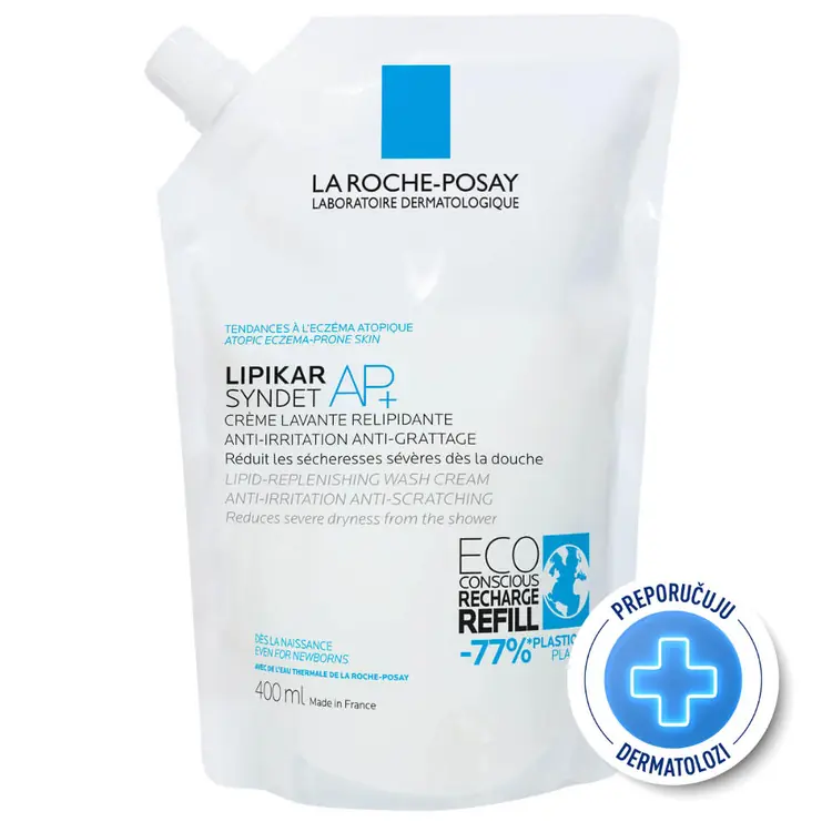 La Roche-Posay Lipikar Syndet AP+, REFILL 400 ml
