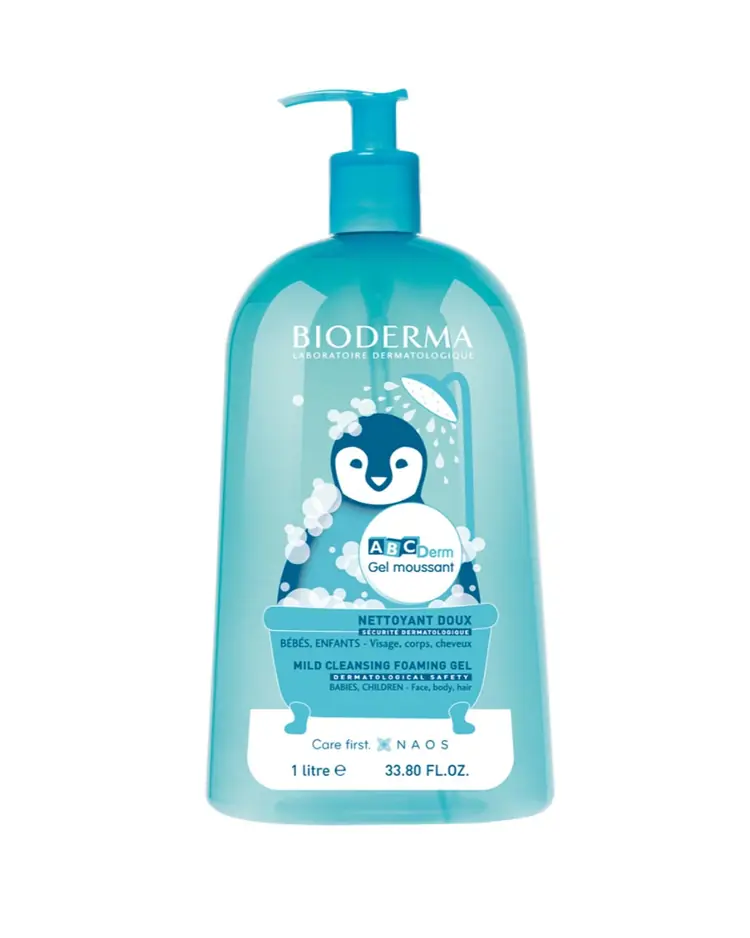 Bioderma ABCDerm Gel moussant 1 L boca s pumpicom