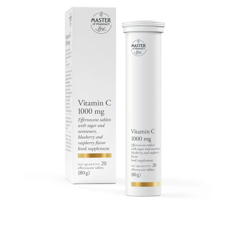 Master of Pharmacy Vitamin C 1000 mg, 20 šumećih tableta
