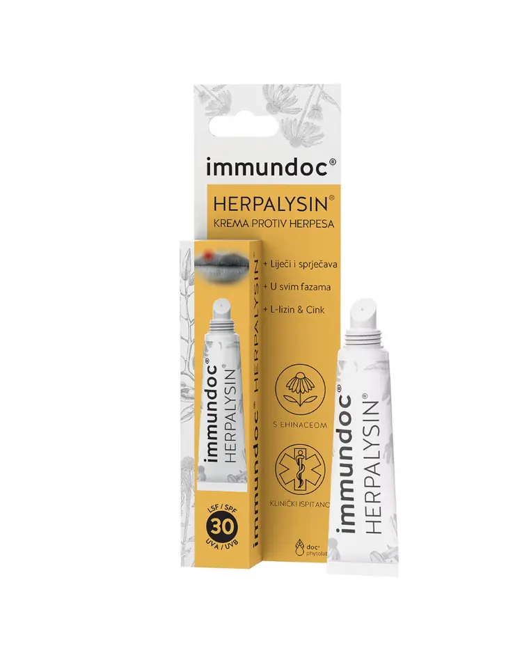 Immundoc Herpalysin herpes na usnama, 7 ml